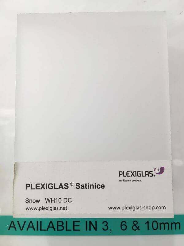 Plexiglass Satin Ice - Cut Size - Plastics Online