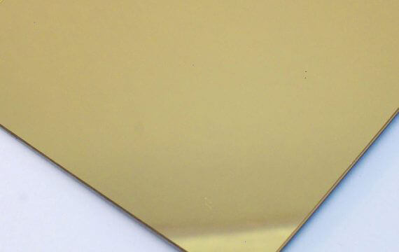 Plastic Fabrication | Cnc Laser Cutting | Gold Coast | Plastics Online | Perspex Gold Mirror Sheet